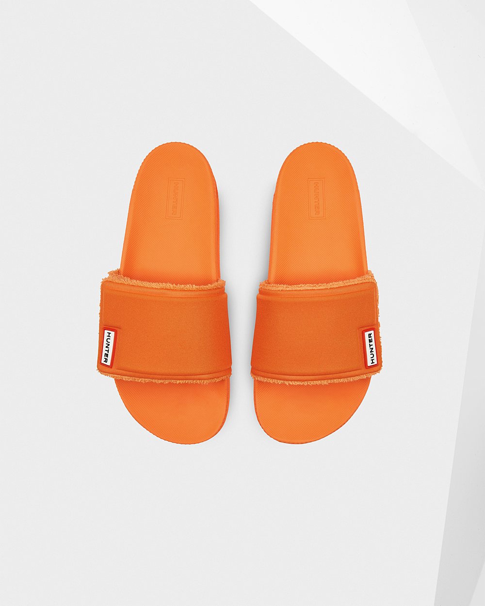 Hunter Original Adjustable Slides - Online Shop Womens Orange - GTIHVA285